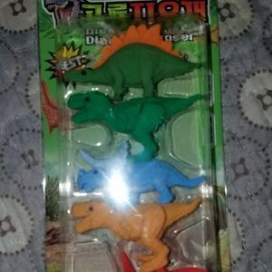 Dinosaur erasers